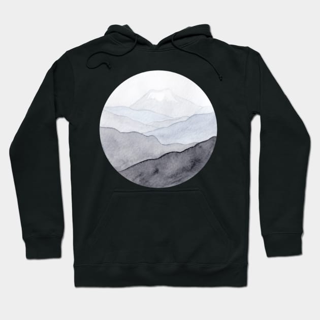 Mountain landscape Hoodie by Cleopsys